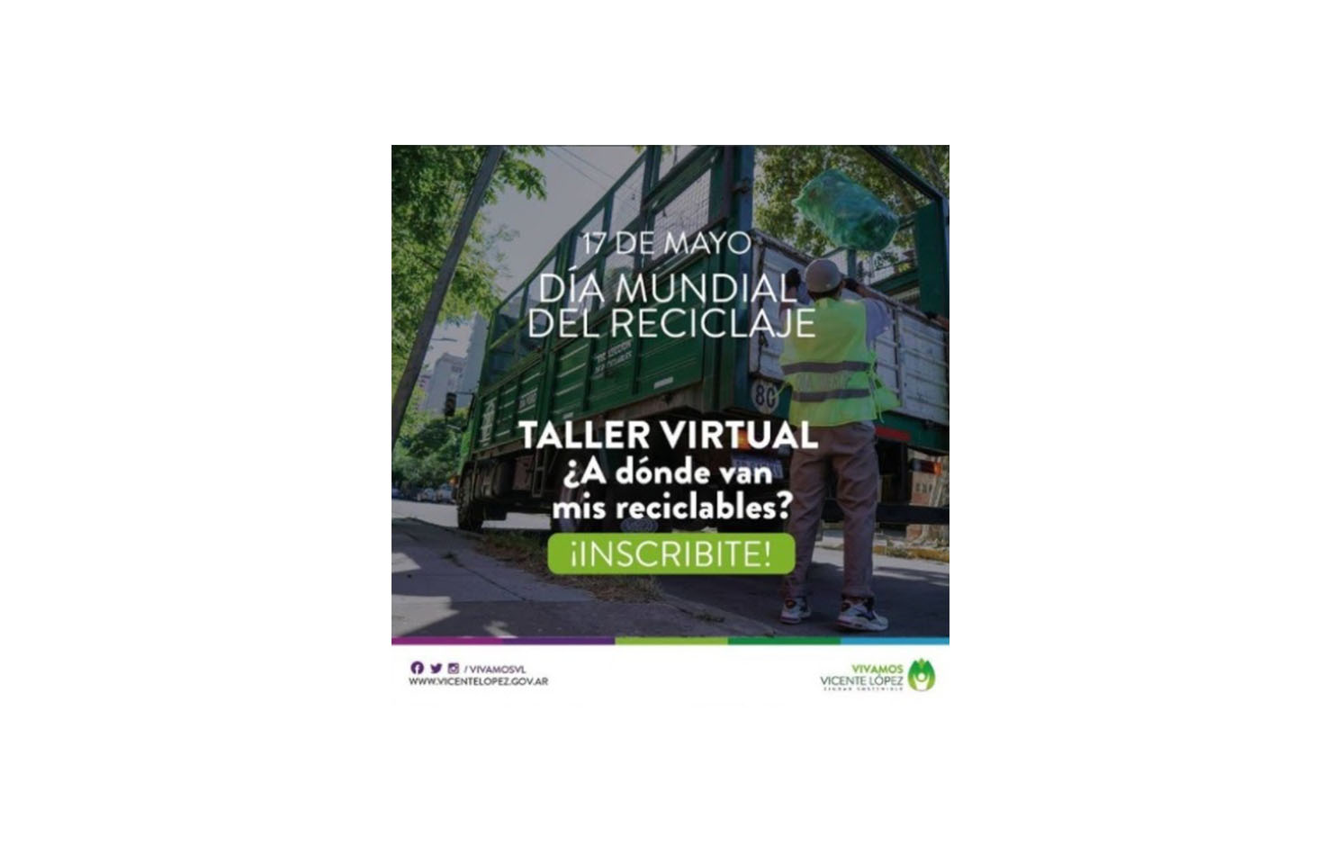 Vicente López: Taller virtual Día Mundial de Reciclaje